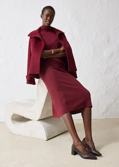 Jupe en fine laine mérinos, bonprix