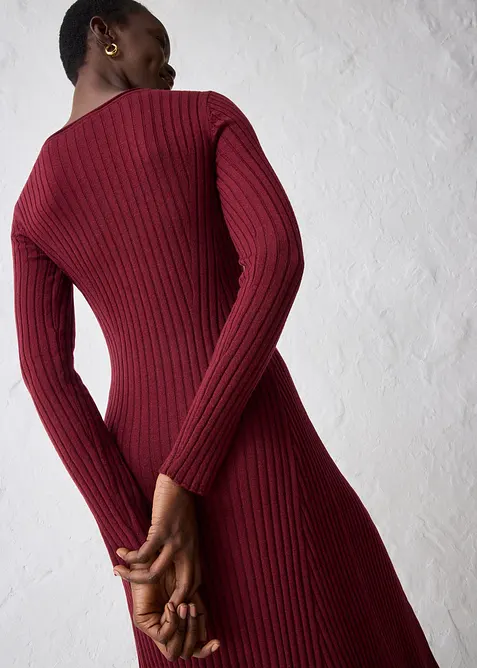 Robe pull en laine m&eacute;rinos, bonprix