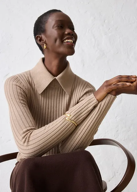 Feinstrickpullover aus Merinowolle, bonprix