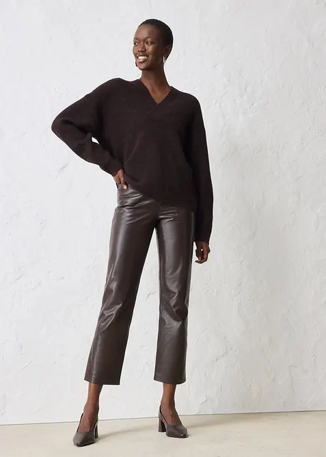 Pullover aus w&auml;rmendem Alpaka-Mix, bonprix