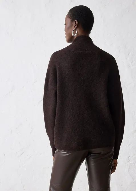 Pullover aus w&auml;rmendem Alpaka-Mix, bonprix