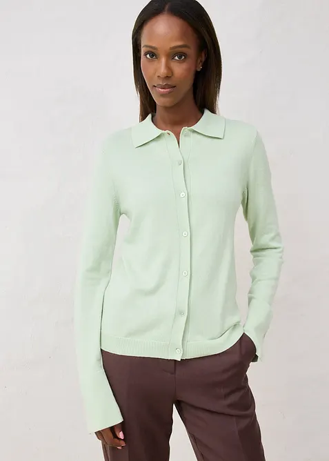 Feinstrickjacke aus weichem Woll-Mix, bonprix