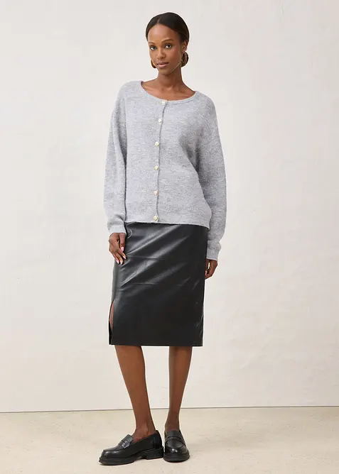 Strickjacke aus wärmendem Alpaka-Mix, bonprix