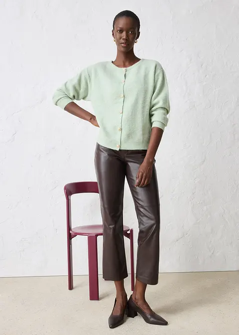 Strickjacke aus wärmendem Alpaka-Mix, bonprix