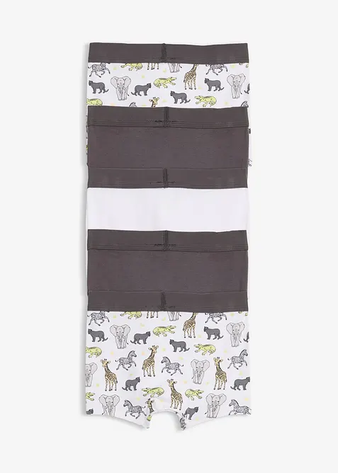 Lot de 5 boxers en coton doux, bonprix