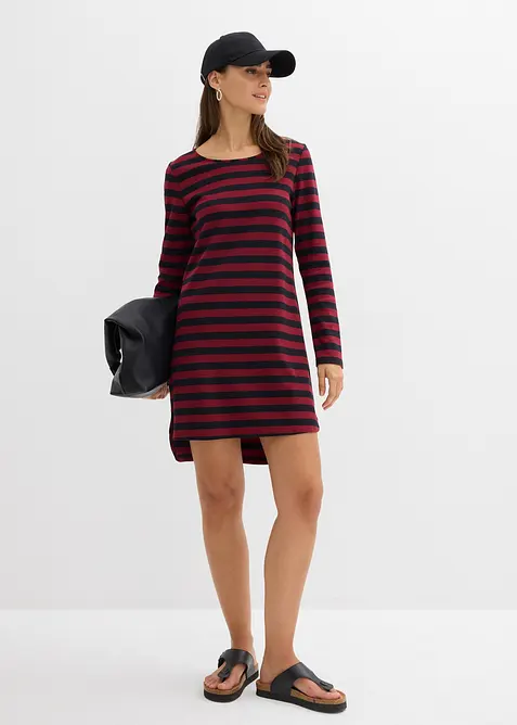 Robe plus longue derrière en coton épais, bonprix