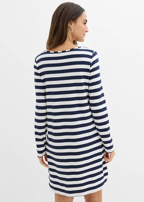 Robe plus longue derrière en coton épais, bonprix