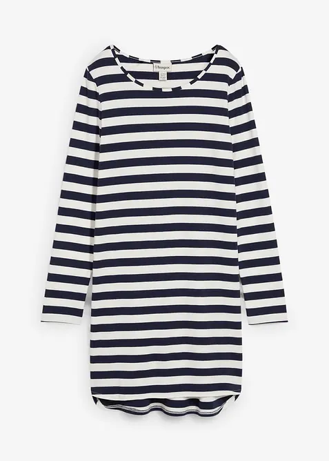 Robe plus longue derrière en coton épais, bonprix