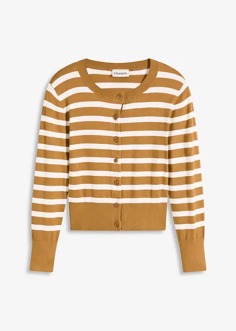 Feinstrick-Cardigan mit Streifen, bonprix