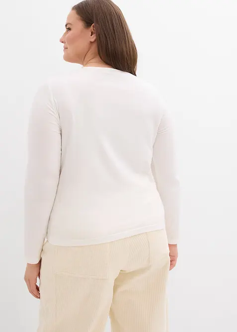 T-shirt manches longues 100% coton, bonprix