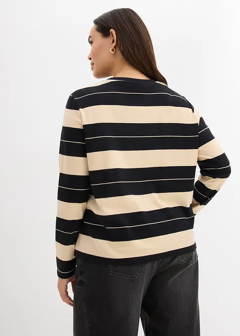 Langarmshirt aus schwerer Baumwolle, bonprix