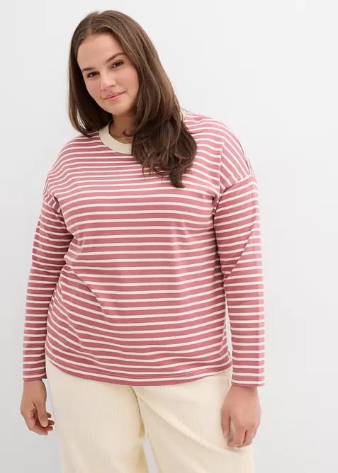 Langarmshirt aus schwerer Baumwolle, bonprix