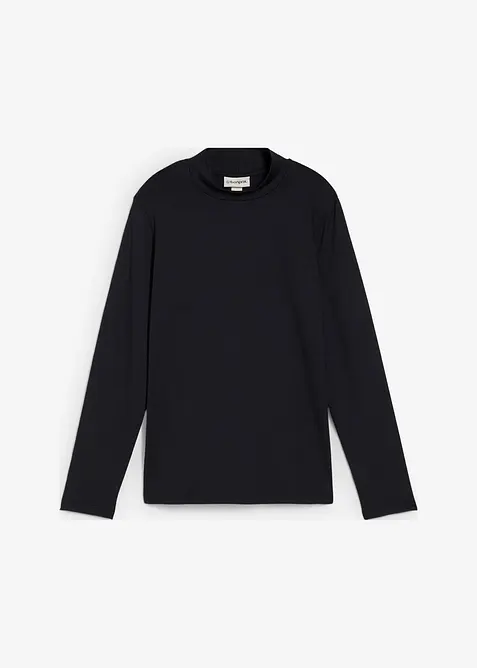 Langarmshirt mit Stehkragen mit recyceltem Polyamid, bonprix
