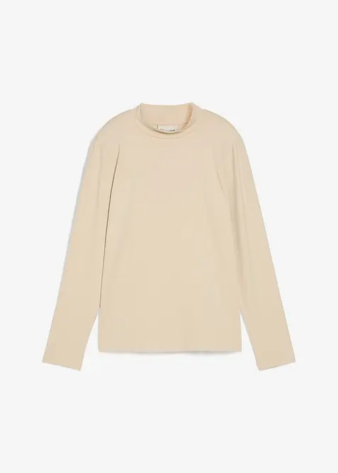 T-shirt manches longues à col montant, bonprix