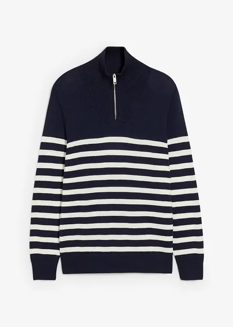 Pull camionneur doux en coton mélangé, bonprix