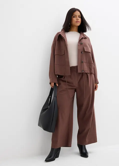 Kurze Übergangsjacke aus Viskose-Mix, bonprix