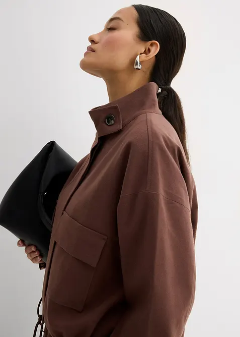 Kurze Übergangsjacke aus Viskose-Mix, bonprix