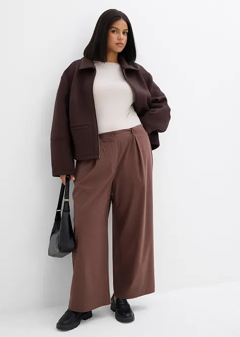 Pantalon en viscose mélangée à détails fonctionnels, bonprix