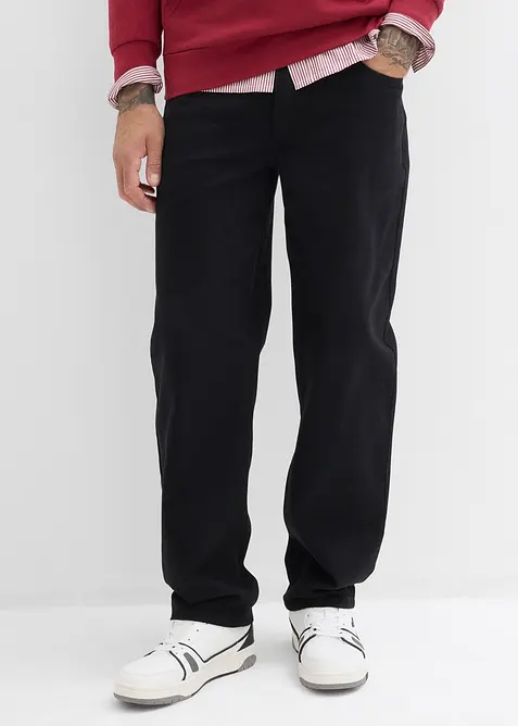 Relaxed Fit Twillhose mit Komfortbund, Straight, bonprix