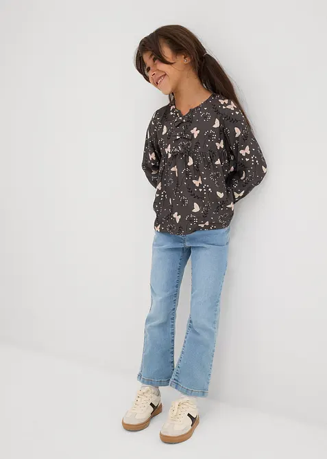 Schlupfbluse aus fließender Viskose, bonprix