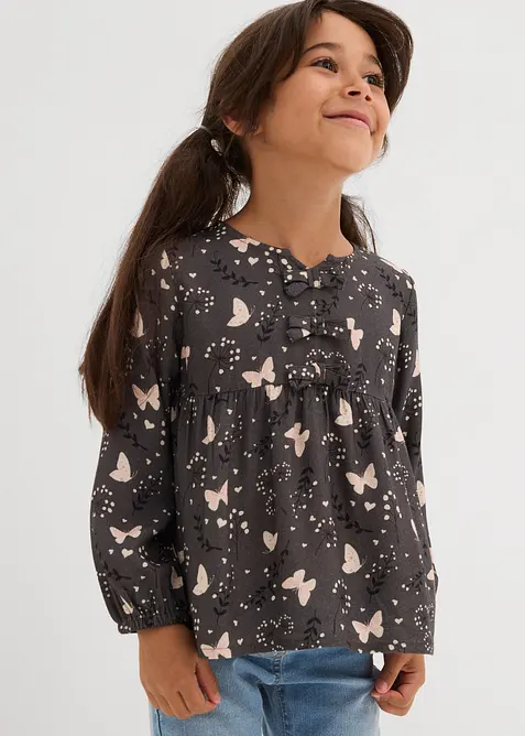 Schlupfbluse aus fließender Viskose, bonprix