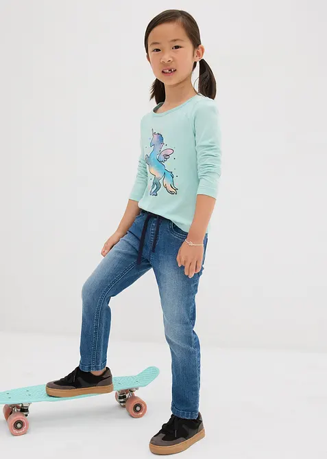 Schlupfjeans Mid Waist, Bequembund, bonprix