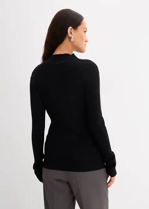 Rippshirt aus Viskose-Mix, bonprix