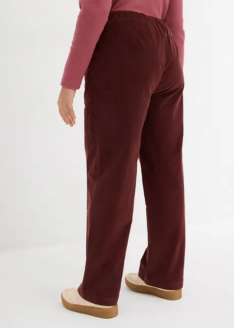Pantalon en velours côtelé, coton extensible, bonprix