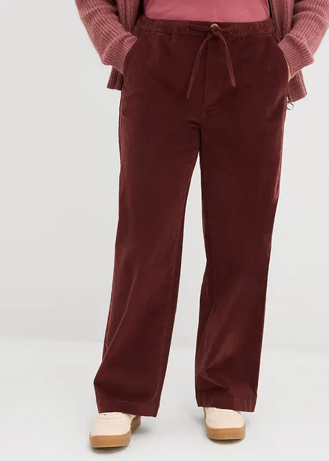 Pantalon en velours côtelé, coton extensible, bonprix