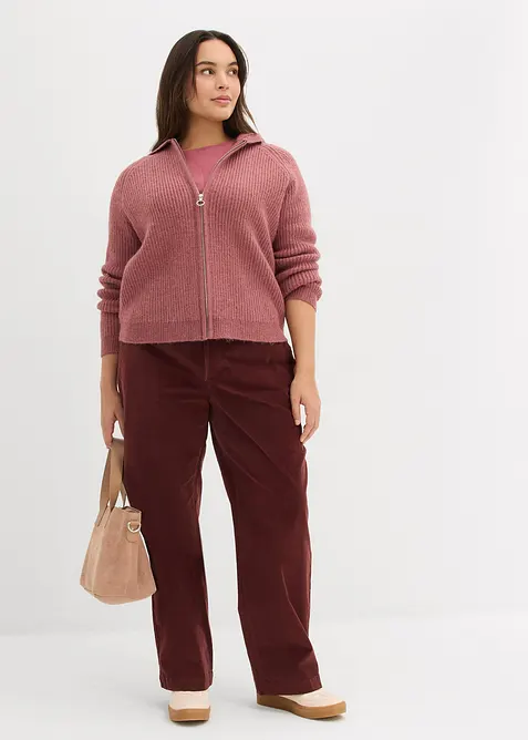 Pantalon en velours côtelé, coton extensible, bonprix