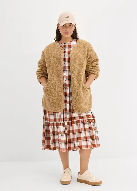 Teddy-Fleece Jacke, bonprix