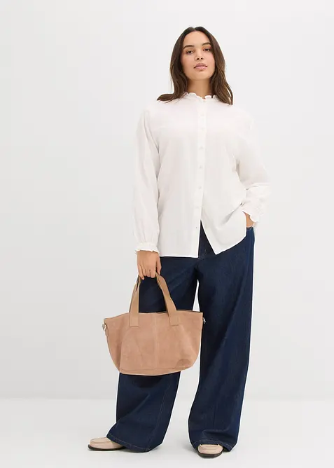 Wide-Leg-Jeans Mid Waist, bonprix