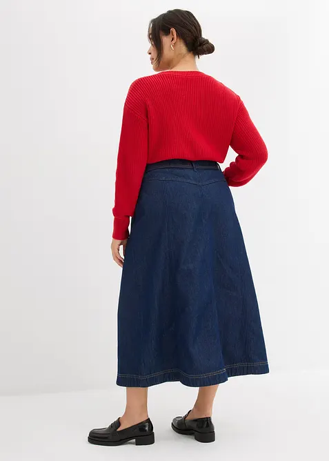 Jeansrock Midilänge, bonprix