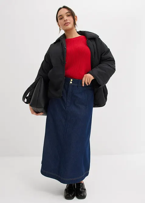 Jeansrock Midilänge, bonprix