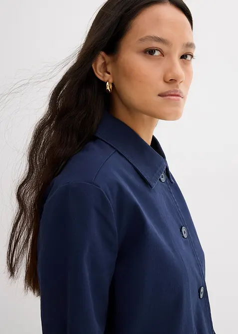 Kurze Übergangsjacke aus elastischem Bio-Baumwoll-Mix, bonprix