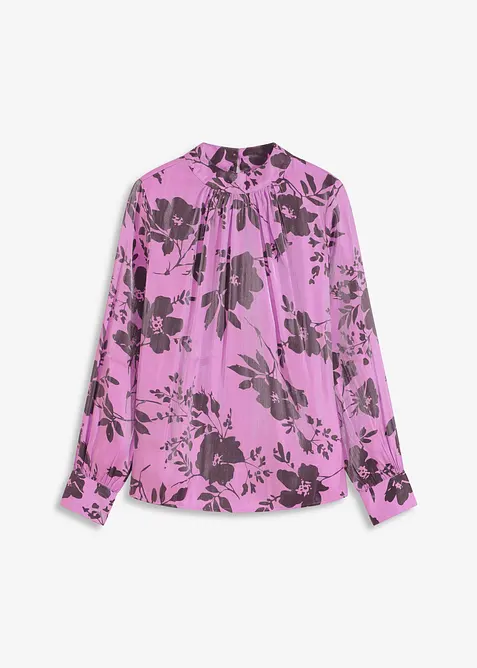 Blouse en satin de viscose mélangée, bonprix