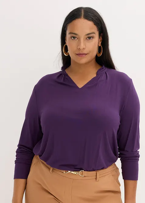 Shirt mit Stehkragen, bonprix