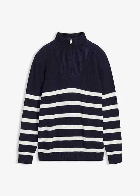 Pull camionneur en fine maille 100% coton, bonprix