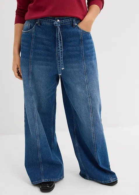 Wide-Leg-Jeans High Waist, bonprix
