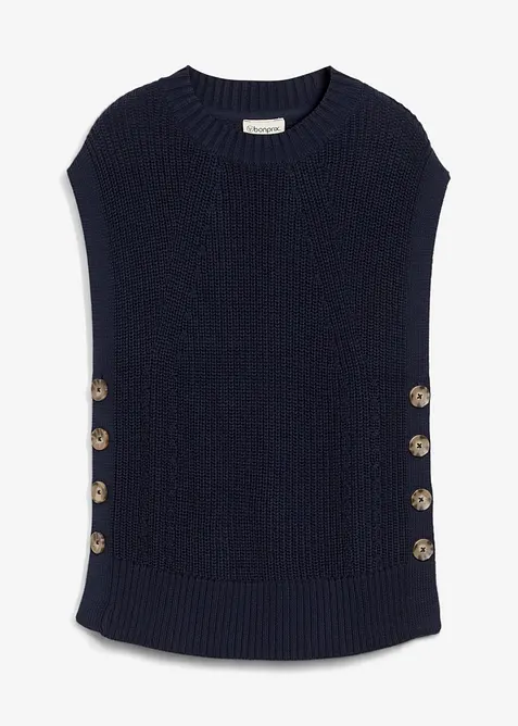 Pull sans manches en maille, bonprix