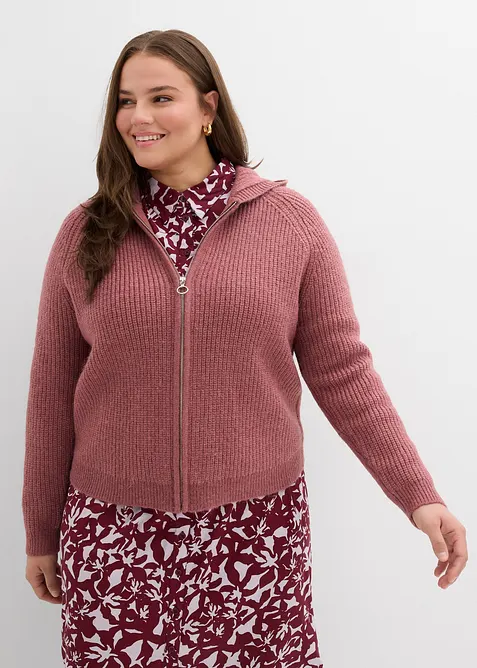 Strickjacke mit Kapuze, bonprix