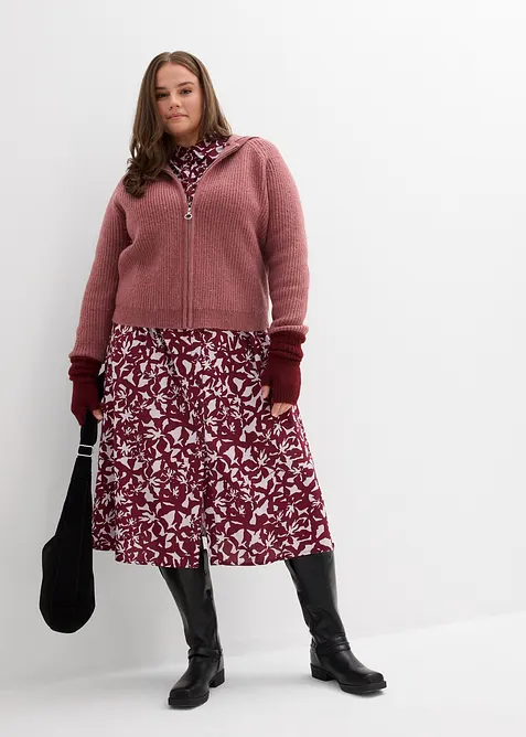 Strickjacke mit Kapuze, bonprix