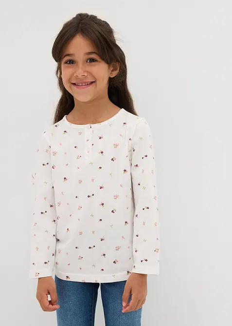 T-shirt manches longues 100% coton, bonprix