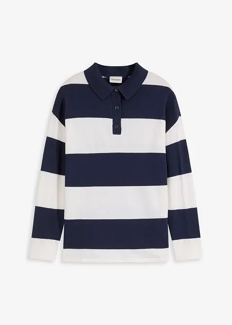 Oversize-Pullover mit Polokragen, bonprix