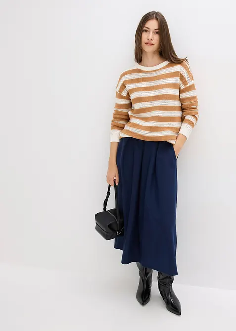 Oversize-Pullover aus reiner Baumwolle, bonprix