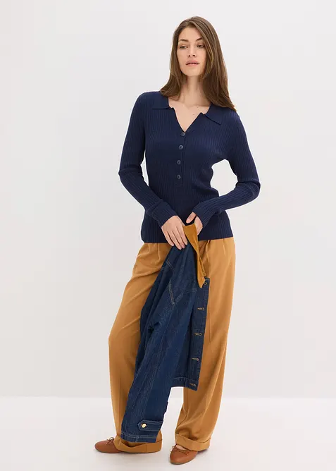 Feinstrickpullover aus softem Viskose-Mix, bonprix