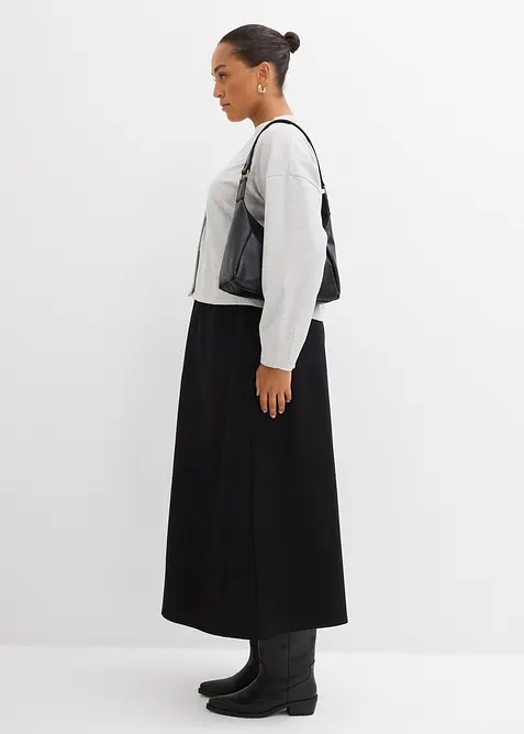 Jupe midi en Punto di Roma confortable, bonprix