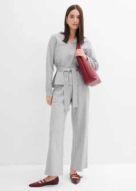 Pantalon large et décontracté en viscose majoritaire, bonprix