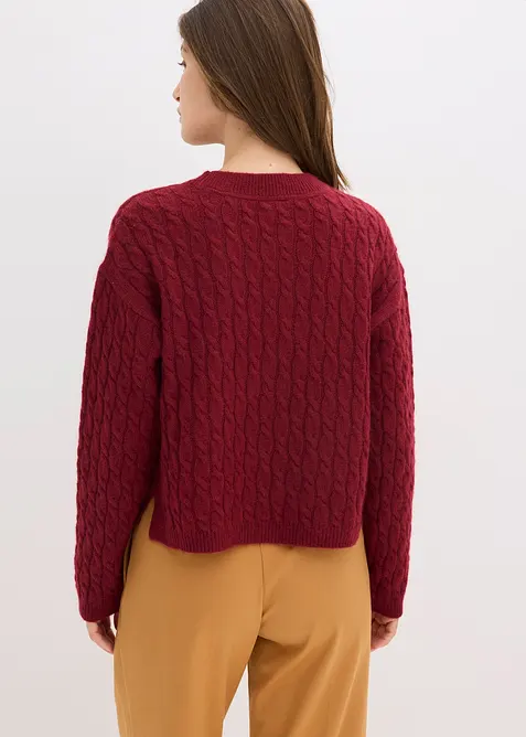 Pullover mit Zopfmuster, bonprix