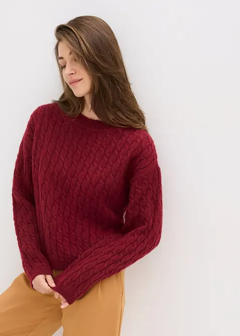 Pullover mit Zopfmuster, bonprix